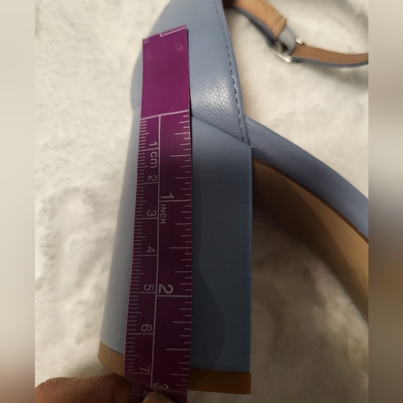 Nordstrom Katrina Ankle StrapBlock Heel Pump In Blue... - Picture 9 of 10